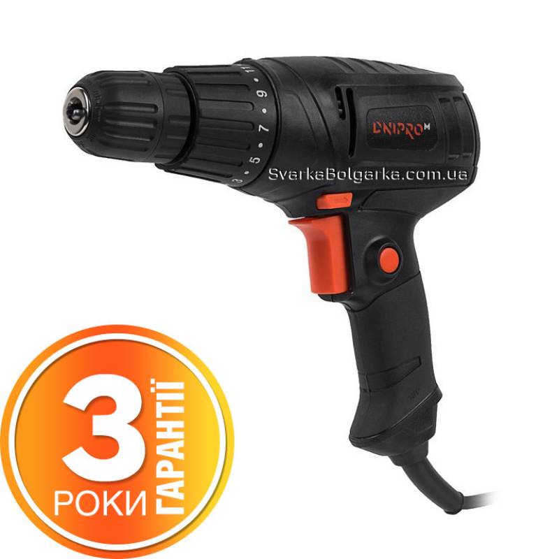 Мережевий дриль-шуруповерт Дніпро-M TD-60 — купити в Svarka-Bolgarka