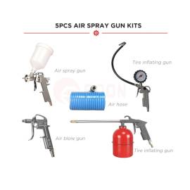 Набір комплектуючих для повітряного компресора 5 в 1 EDON WP-5 — додаткове фото