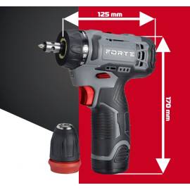 Шуруповерт акумуляторний Forte CDL 1218-2 B2 — додаткове фото