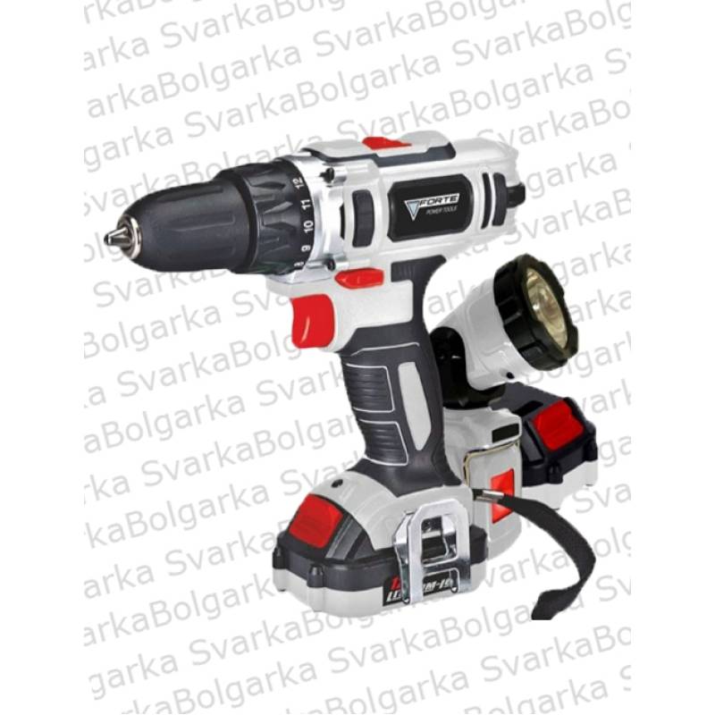 Акумуляторний шуруповерт FORTE CDL 1217-2 LB2 з ліхтарем — купити в Svarka-Bolgarka
