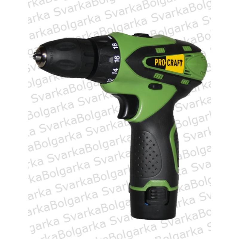 Шуруповерт PROCRAFT PA-12 /2 Li акумуляторний — купити в Svarka-Bolgarka