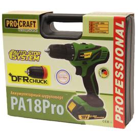 Шуруповерт акумуляторний Procraft PA18Pro з DFR патроном  — додаткове фото
