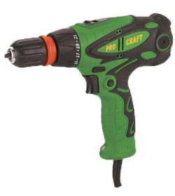 Шуруповерт мережевий Procraft PB-1350/2 DFR патрон дві швидкості