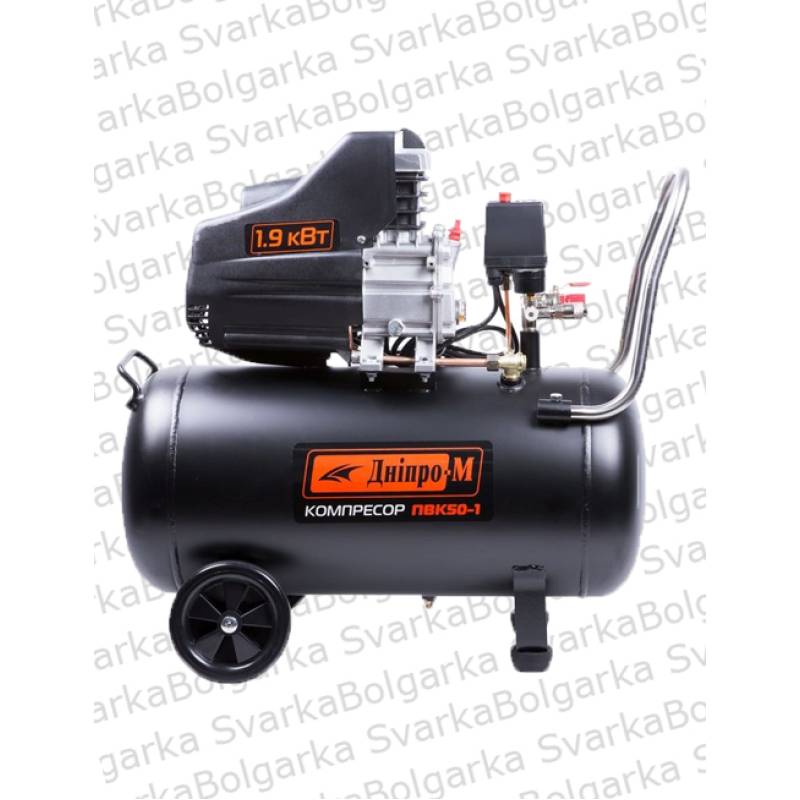 Повітряний поршневий компресор 50л Дніпро-М ПВК50-1 — купити в Svarka-Bolgarka