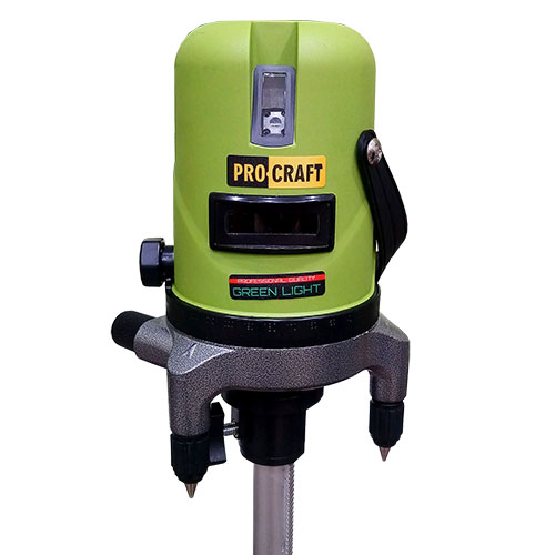 Лазерний рівень PROCRAFT LE-5D зелений промінь