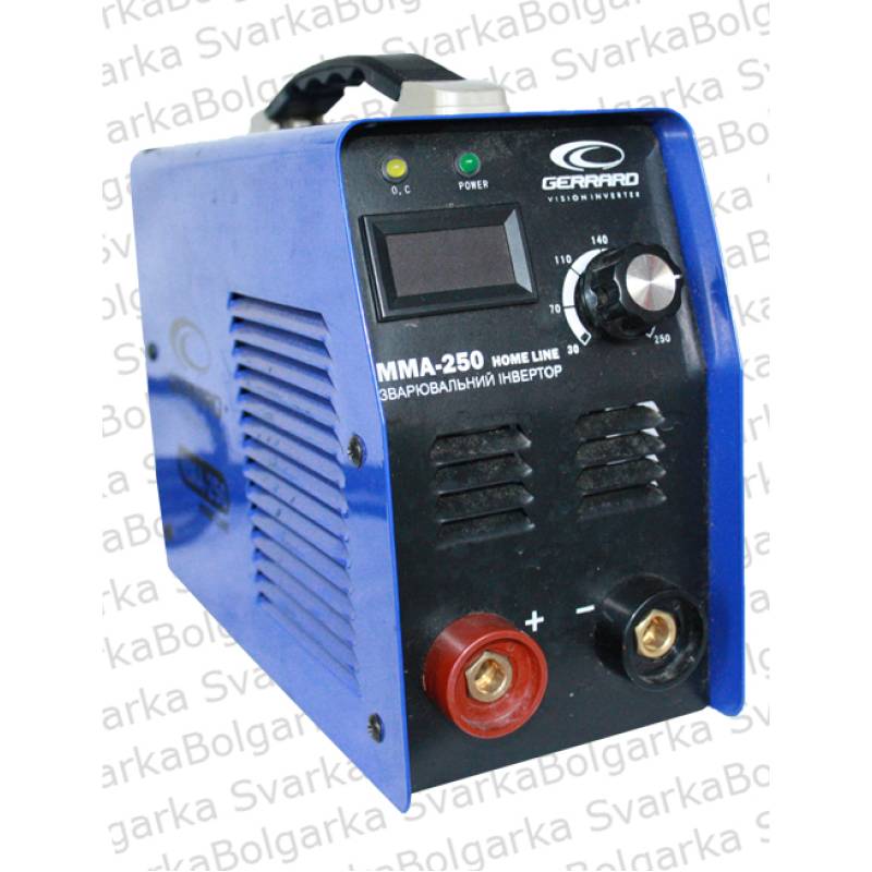 Зварювальний апарат Gerrard ММА-250 Home line (Украіна) — купити в Svarka-Bolgarka